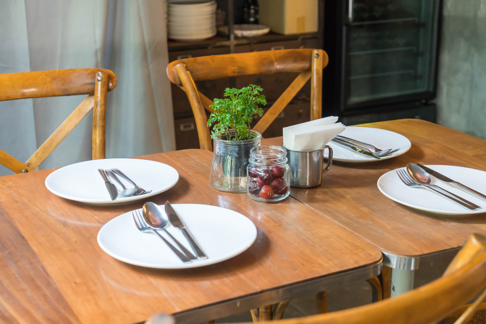 table-set-on-dinning-table